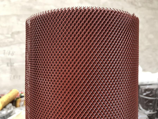 PVC, das Maschen-Gossen-Schutz mit Platte 11 - 100mm kurze Neigungs-rote Farbe eintaucht